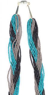 Mens Womens 12 Strand Beaded Necklace 06 Native American Jewelry