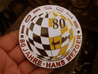 Porsche 917 935 Tag F1 Hans Mezger Badge RARE