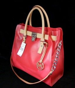 268 NWT Michael Kors Large Hamilton Frosted Jelly Chain Shoulder Tote
