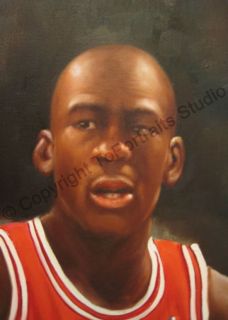 Michael Jordan Chicago Bulls Poster Canvas Oil Painting