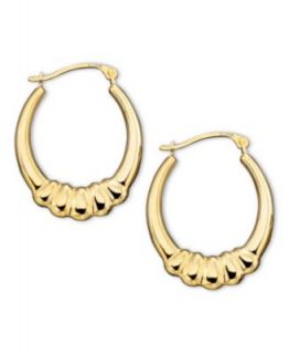 10k Gold Hoop Earrings, Small Bamboo   Earrings   Jewelry & Watches