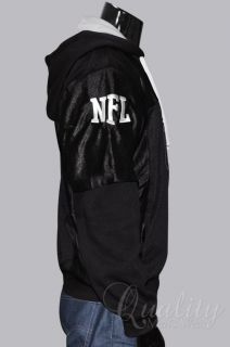Oakland Raiders Mesh Jersey Hoodie 4XL Official NFL Black Gray
