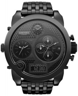 Diesel Watch, Mens Analog Digital Chronograph Black Ceramic Bracelet