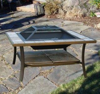 New Backyard Patio Metal Deck Fire Pit Garden Stove with Proof Cover