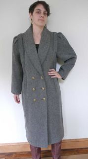 Vtg 80s Wool Full Length Peacoat Pea Coat Jacket USA