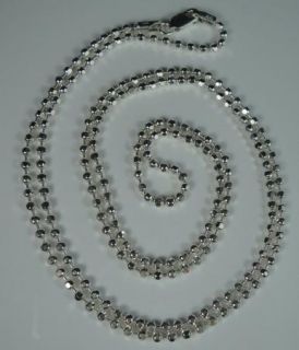 Sterling Silver Italy 925 Chain for Pendant Dog Tag Mens Long