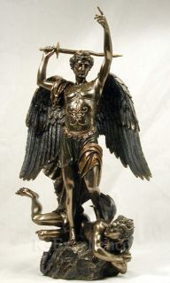 Archangel St Michael Statue Sculpture III Fountain Saint Michel