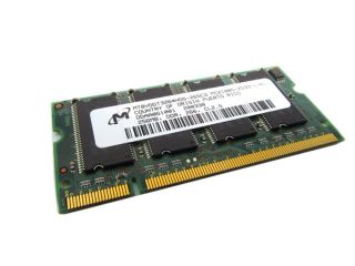 Micron MT8VDDT3264HDG 265C3 256MB DDR266 SODIMM PC2100 CL2 5 Memory