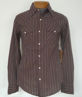 True Religion $132 Formosa Brown Mick Dobby Western Shirt XXL 2XL New