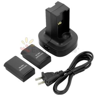 Battery Charging Dock Cradle Station for Microsoft Xbox 360