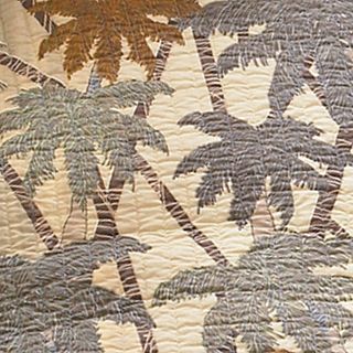 Tommy Bahama Home, Drift Palm Ivory Quilts   Quilts & Bedspreads   Bed