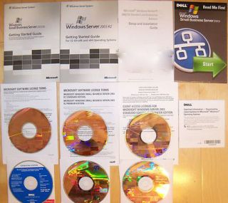 Dell Server 2003 R2 SBS Outlook Complete Kit w 10 Cals Keys