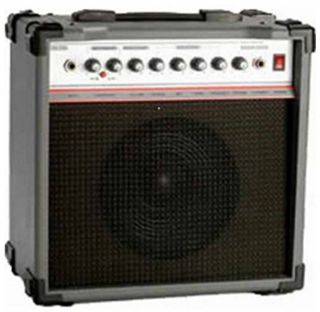 20 watt bass amp 4 control knobs volume treble middle bass 8 speaker