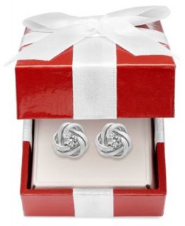 Wrapped in Love™ Diamond Earrings, 14k White Gold Diamond Earrings