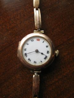 1930s Antique 9ct Gold Womens Rolex Wristwatch Ladies Vintage Watch