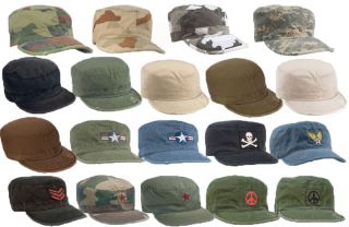Vintage Military Patrol Fatigue Army Cap Hats