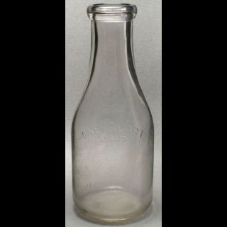Duraglas Quart Milk Bottle Embossed SEALED BB48