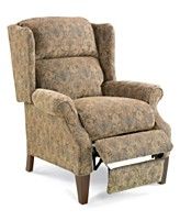 Hillsboro Recliner Chair, Queen Anne Style Wing