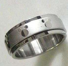 Stainless Steel Mickey Mouse Spinner Ring