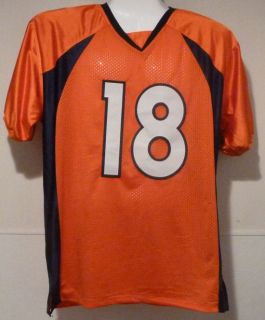 Peyton Manning Autographed Signed Denver Broncos Orange Size XL Jersey