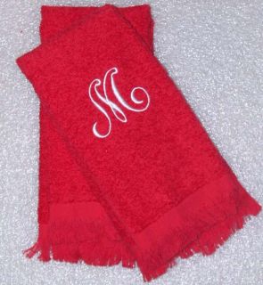 Personalized Monogrammed Fingertip Guest Towels