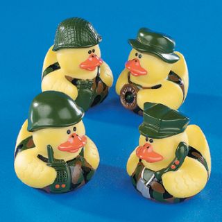 Camouflage RUBBER DUCKS Military Soldier Hero Cake Topper party favor