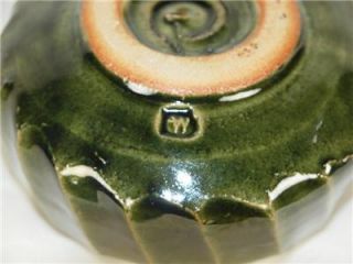 Stamped Warren Mackenzie Carved Art Mingei Pottery Chawan Bowl