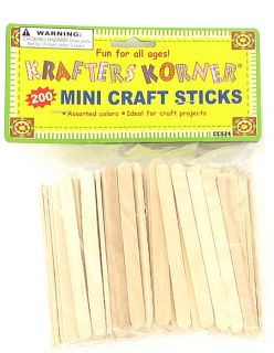 New Wholesale Case Lot Mini Wood Craft Sticks Projects