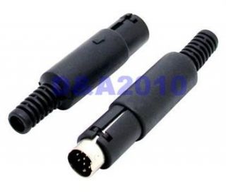 Male 8 Pin 8P Plug Mini DIN Mini DIN Cable Connector Adapter