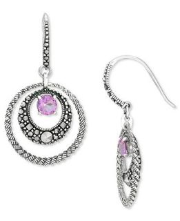 Genevieve & Grace Sterling Silver Earrings, Amethyst (3/4 ct. t.w