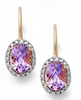 Victoria Townsend 18k Gold over Sterling Silver Earrings, Amethyst (2