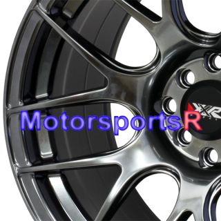 17 XXR 530 Chromium Black Rims Wheels Staggered 4x114 3 95 98 Nissan