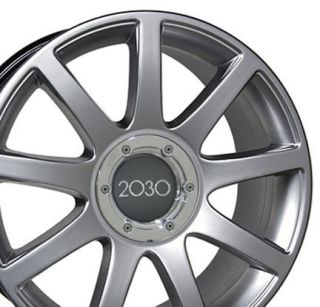 18 Hyper Silver RS4 Style Wheels 18x8 Set of 4 Rim Fit Audi A4 A6 A8