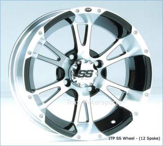 ATV Mud Tire Wheel Kit Swamplite 27 ITP SS112 Rims