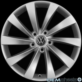18 Silver Turbine Wheels Fits VW Golf Jetta CC EOS GTI Passat Audi A3