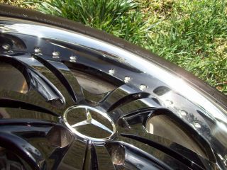 20 Black Mercedes GL ml Class Wheels Tires 2 PC GL350 GL450 GL550