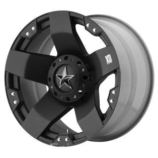 22 Black XD Rockstar Wheels Rim GMC Sierra Chevy Silverado Tahoe 1500