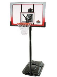 Regulation Basketball Goal Hoop System Rim Pole Base 52 Backboard