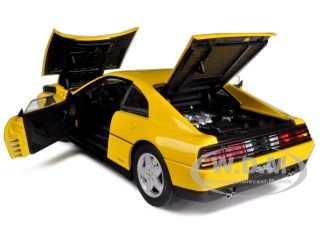 1989 Ferrari 348 TB Yellow Elite Edition 1 18 by Hotwheels V7437