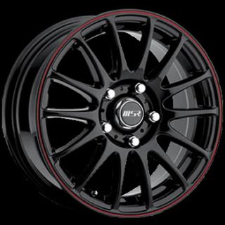 15x6 5 Black Red Wheel MSR 68 5x4 5 5x114 3 Rims
