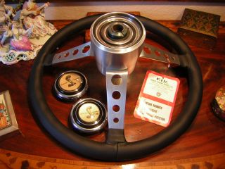 Shelby 68 GT500 Bullitt Leather Steering Wheel F I V New Flawless RARE