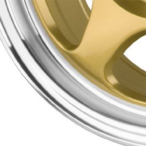 New 15X6.5 4 100 Dr 23 Gold Machined Lip Wheels/Rims