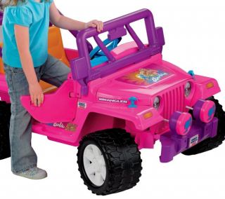 Power Wheels Barbie Jammin Jeep Wrangler 12V Ride on T8396