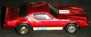 Hot Wheels Metallic Red Camaro Z 28 Car Mattel 1982 Vintage Die Cast
