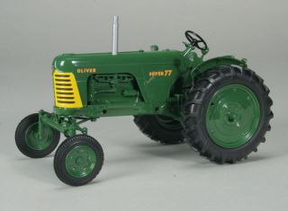 Oliver Super 77 Gas Wide Front Tractor Green Wheels Farm Toy Spec Cast