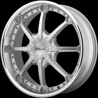 22x9 Silver Helo HE871 Wheels 5x5 5x5 5 15 Dodge RAM 1500 RAM SRT 1500