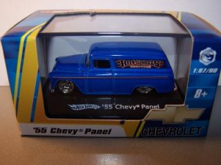 Hot Wheels 1 87 Scale Blue 55 Chevy Panel