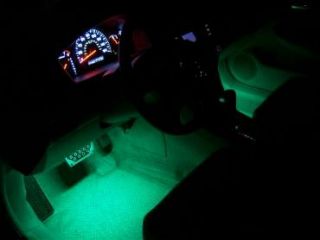 6pc Multi Color LED Interior Glow Accent Car Lights