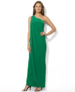 Lauren Ralph Lauren Petite Dress, Sleeveless Metallic Jersey Gown