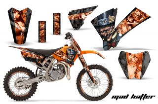 Kit includes graphics for Shrouds(2),Fenders(front/rear ), Lower Fork